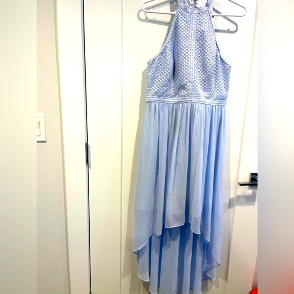 Sky blue dress
